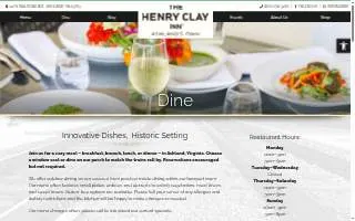 The Henry Clay Inn website