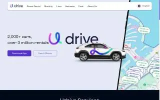 UDrive USA Auto Exchange website