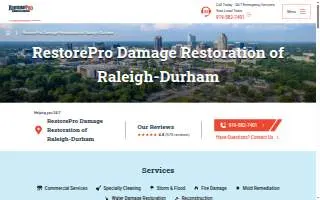 RestorePro Reconstruction website