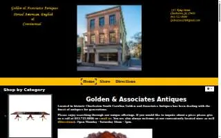 Golden and Associates Antiques website