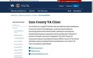 Linn County VA Clinic website