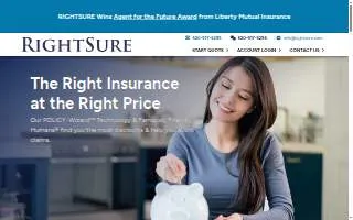 RIGHTSURE - Famously Friendly Humans website