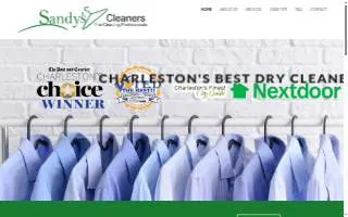 Sandy's Dry Cleaners- Clements Ferry website