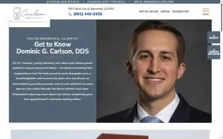 Carlson Dentistry of Bakersfield website
