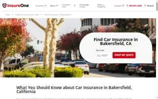 InsureOne Insurance of Bakersfield website