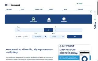 CTtransit Hartford Garage website