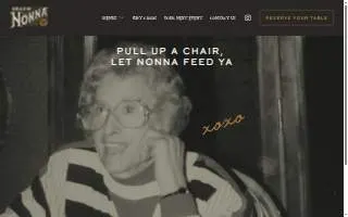 Grazie Nonna website