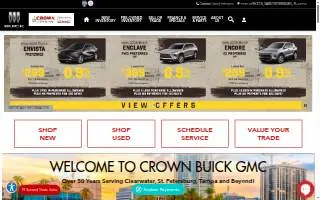 Crown Buick GMC website