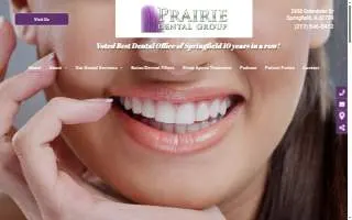 Prairie Dental Group of Springfield website