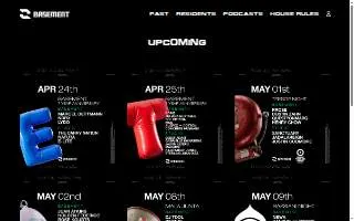 The Basement Hair Studio website