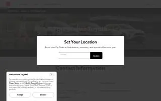Fort Wayne Toyota website