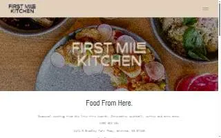 First Mile Kitchen website