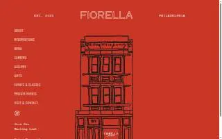 Fiorella's Event Space website