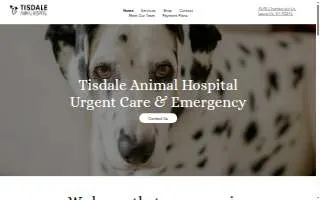Tisdale Animal Hospital Emergency & Wellness Center website