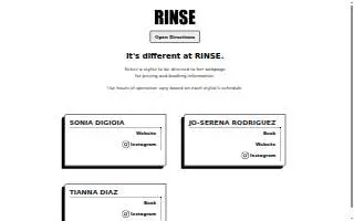 Rinse of Worcester website