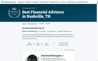 Nashville Financial Planning website