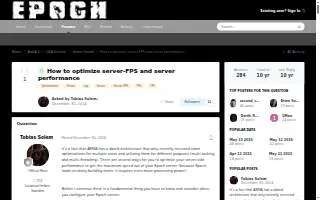 Epoch Coffee website