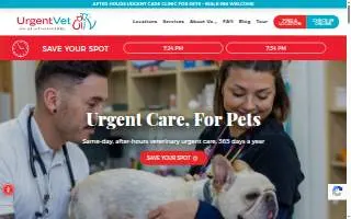 UrgentVet of Richmond website