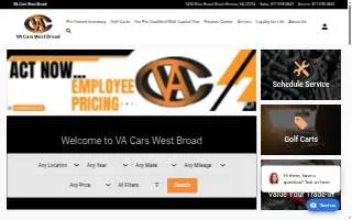 VA Cars SuperCenter of Richmond website