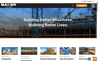 Baker Construction of Arlington website