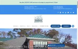 Centerville Animal Hospital website