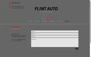 Flint Auto website