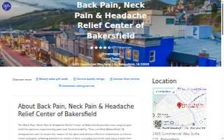 Back Pain, Neck Pain & Headache Relief Center of Bakersfield website