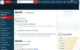 The Moot House website