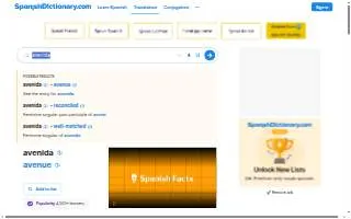 Avenida Restaurant website