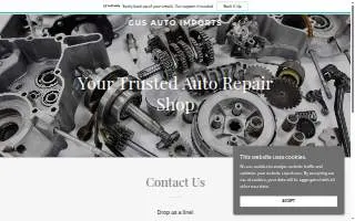 Gus' Auto Imports Inc website