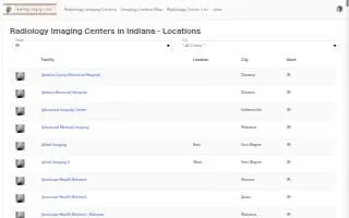 Hancock Health Gateway Services- Imaging website