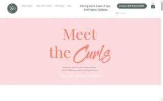 Pin-Up Curls website