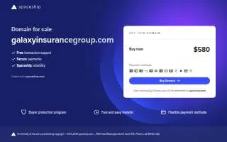 Galaxy Insurance Group website