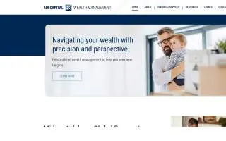 Air Capital Wealth Management website