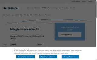Gallagher Insurance, Risk Management & Consulting of Ann Arbor website