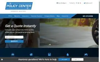 The Policy Center of Jackson website
