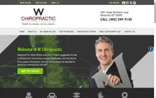 W Chiropractic website