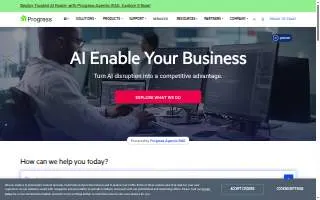 The Progress website