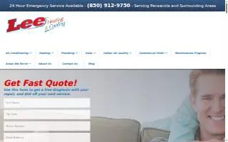 Lee Air Conditioning website