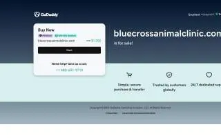 Blue Cross Animal Clinic website