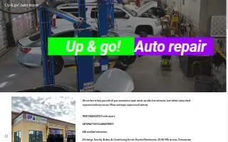 up & go! auto repair website