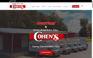 Insulation by Cohen's of Columbia website