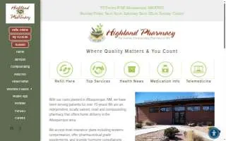 Highland Pharmacy of Lubbock website