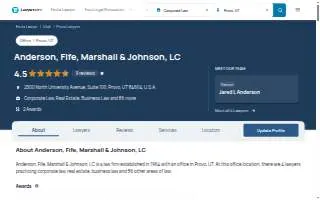Anderson, Fife, Marshall & Johnson, LC website