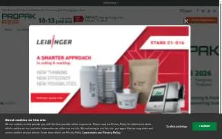 ProPack Logistics website