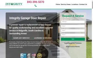 Integrity Garage Door Repair LLC website