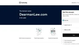 Dearman Law Firm website