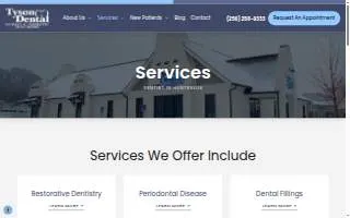 Tyson Dental website