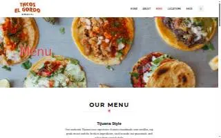 Tacos El Gordo of San Diego website