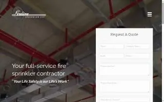 Fireline Sprinkler LLC website